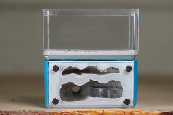 Mini Hearth, Bifurcated (Aqua Blue 3966)